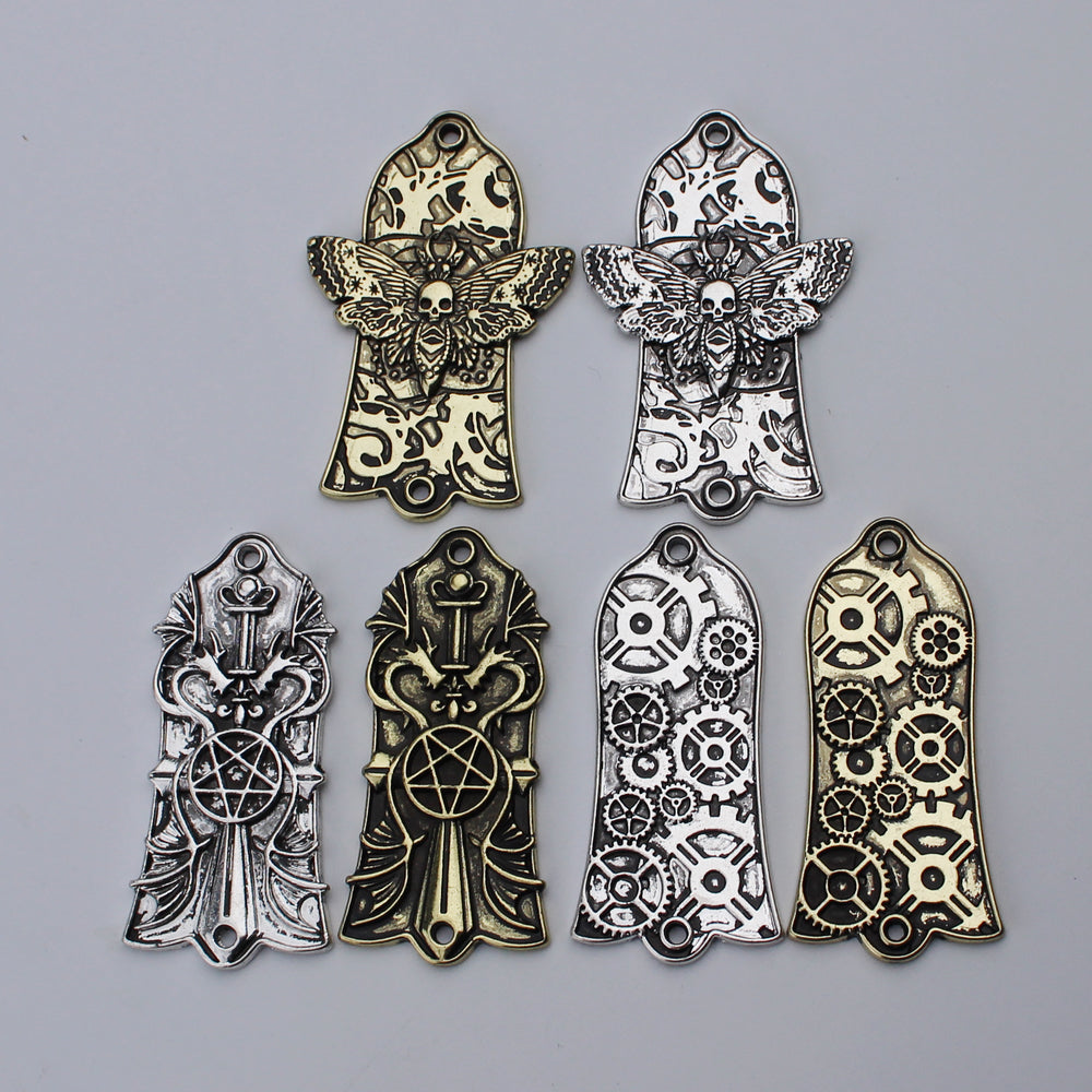Guyker 2/3Hole Zinc Alloy Truss Rod Cover with Three Patterns for LP Style Guitars