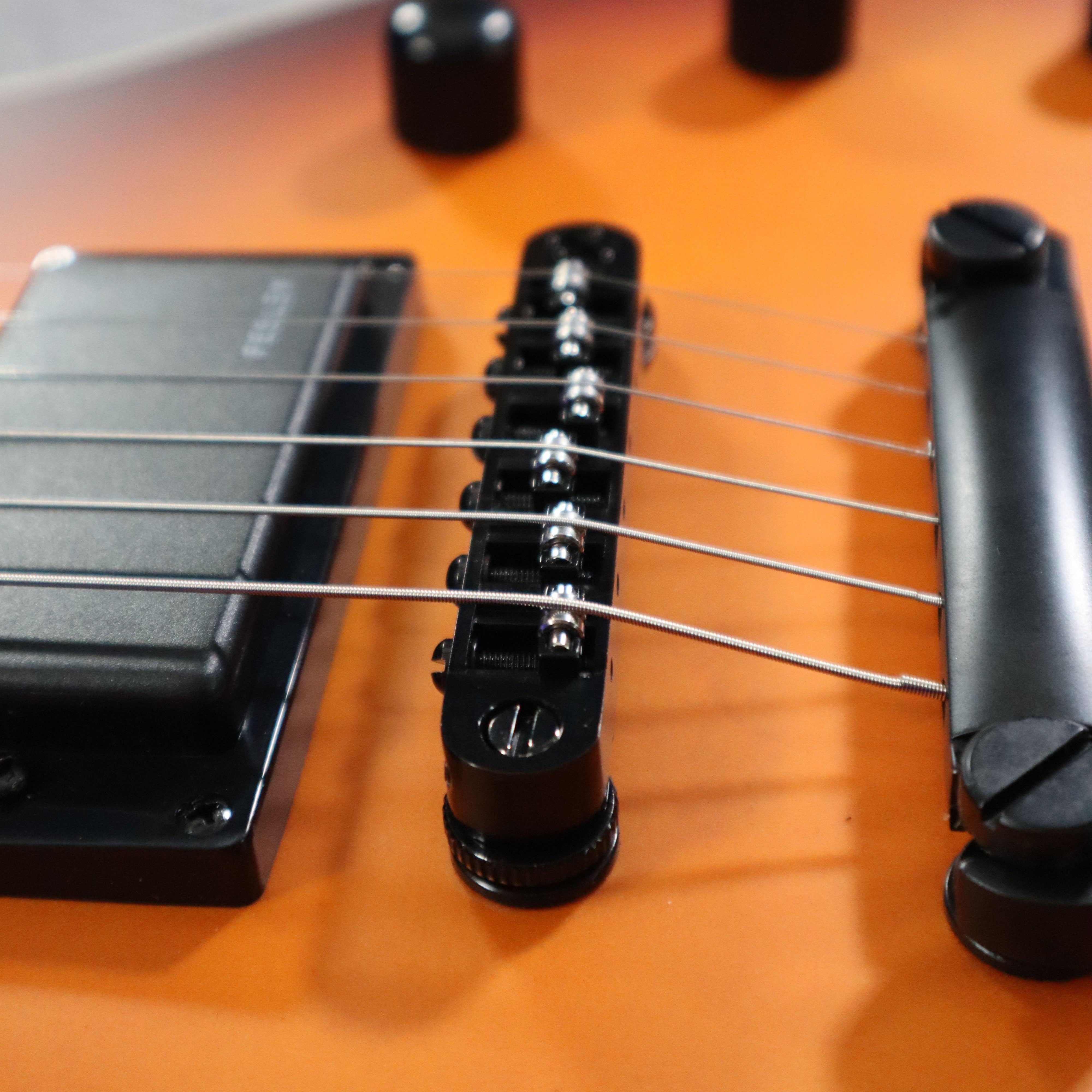 Guyker GM005 & GS001 Stop Bar Tailpiece avec un pont à rouleau Tune-O-Matic pour guitares LP et SG