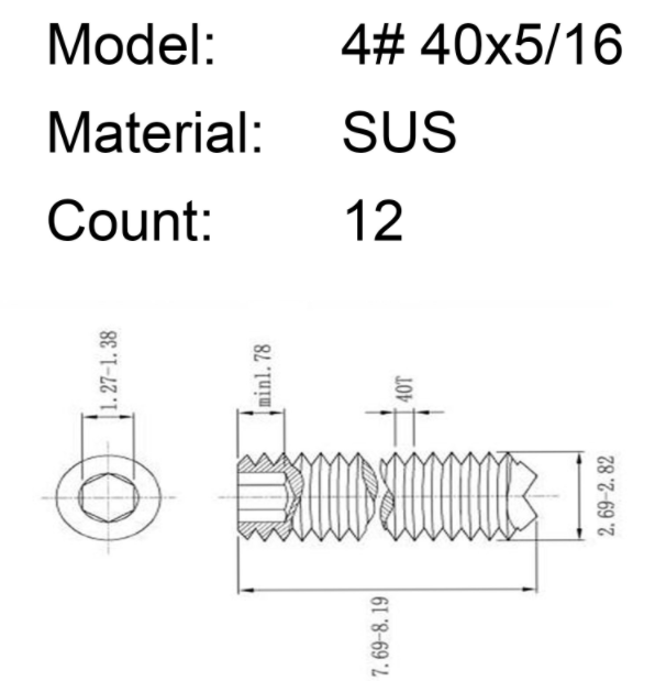 Imperial Saddle Height Adjustment Screws 12pcs for FD ST Guitars | Guyker