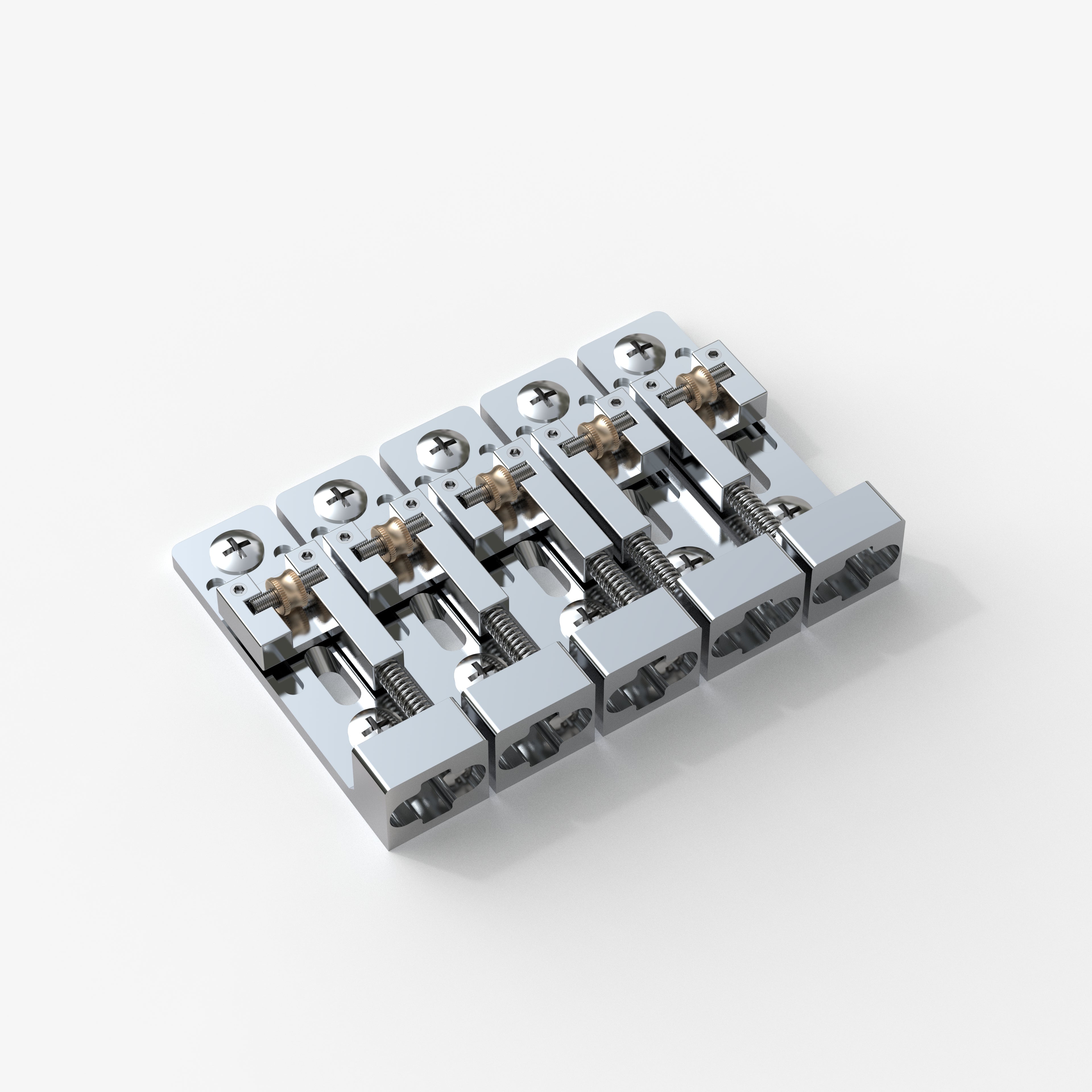Individual Roller Bridge for 4/5-String Electric Bass Guyker