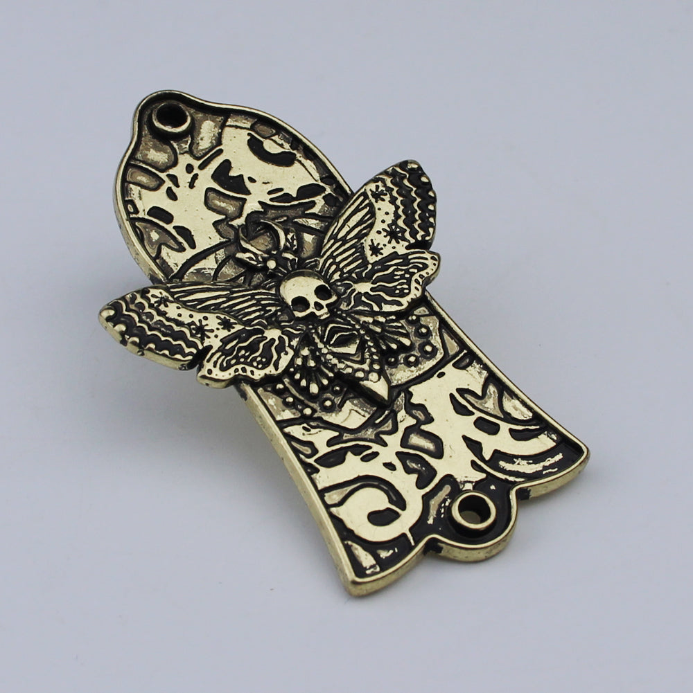 Guyker 2/3Hole Zinc Alloy Truss Rod Cover with Three Patterns for LP Style Guitars