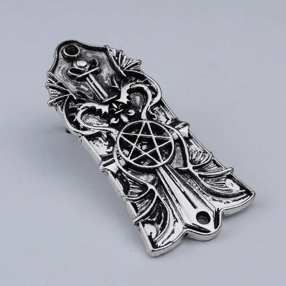 Guyker 2/3Hole Zinc Alloy Truss Rod Cover with Three Patterns for LP Style Guitars