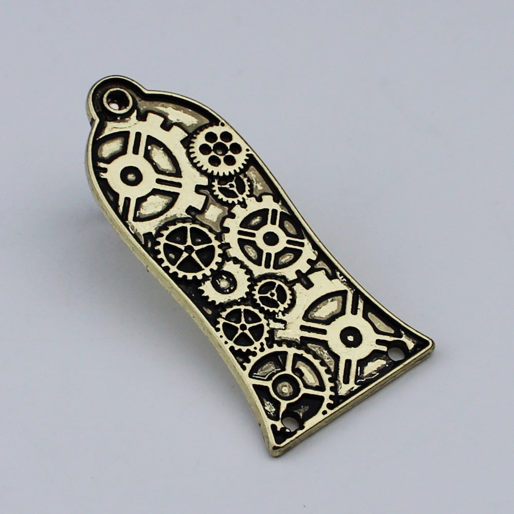 Guyker 2/3Hole Zinc Alloy Truss Rod Cover with Three Patterns for LP Style Guitars