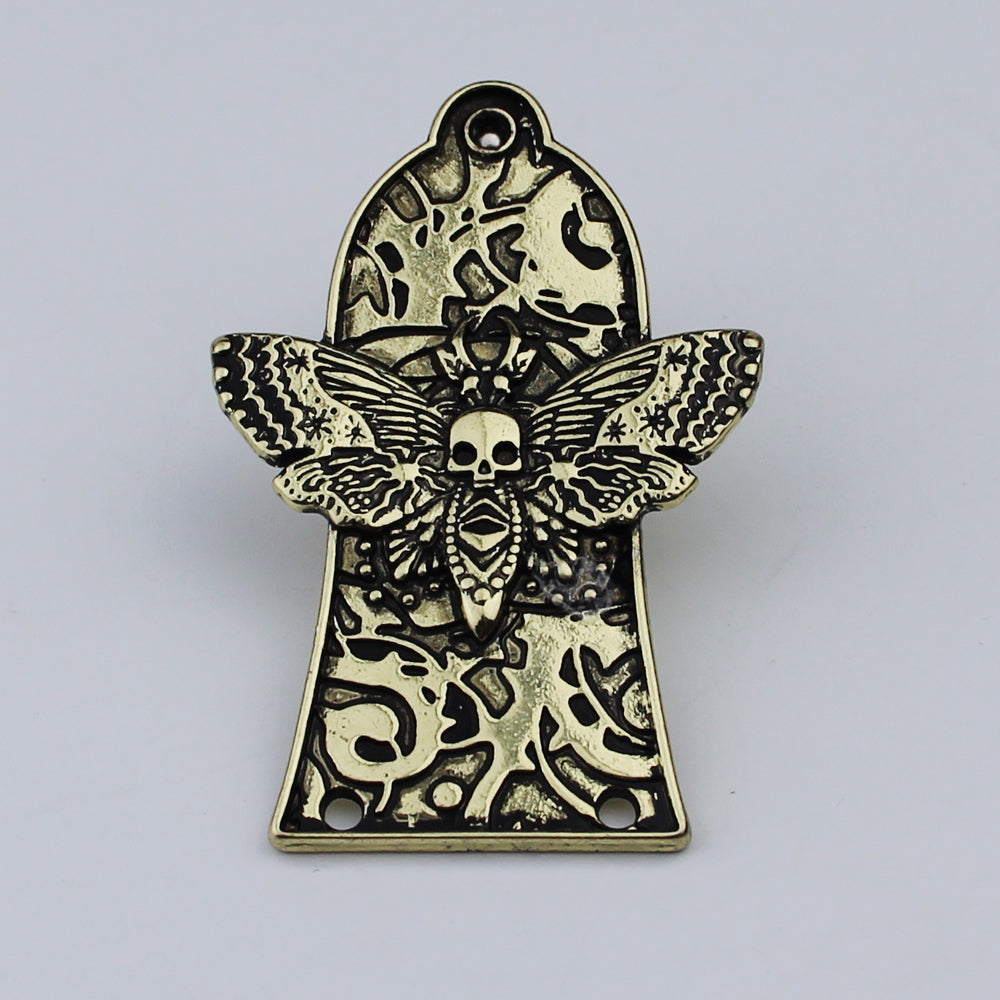 Guyker 2/3Hole Zinc Alloy Truss Rod Cover with Three Patterns for LP Style Guitars