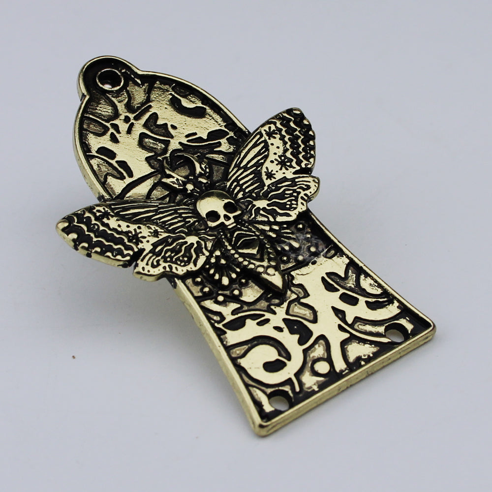 Guyker 2/3Hole Zinc Alloy Truss Rod Cover with Three Patterns for LP Style Guitars