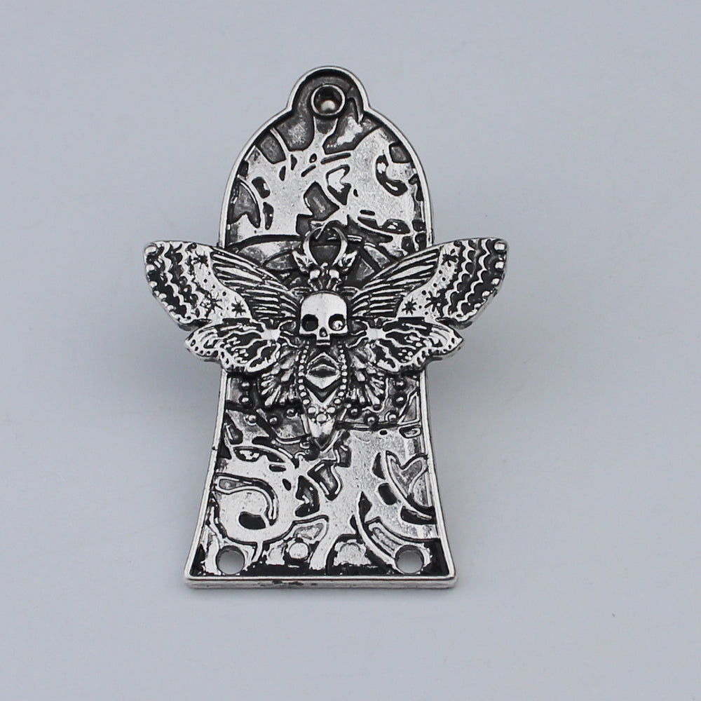 Guyker 2/3Hole Zinc Alloy Truss Rod Cover with Three Patterns for LP Style Guitars