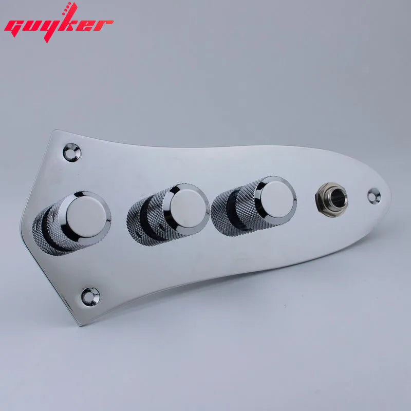 Jazz Bass Preamp Control Plate with Knobs and Jack | Guyker