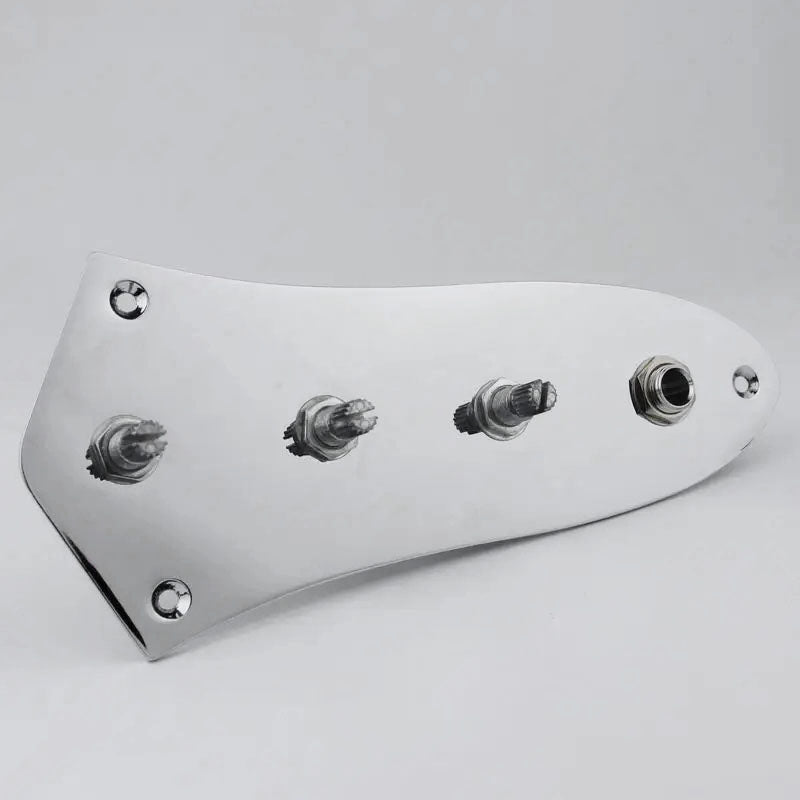 Jazz Bass Preamp Control Plate with Knobs and Jack | Guyker