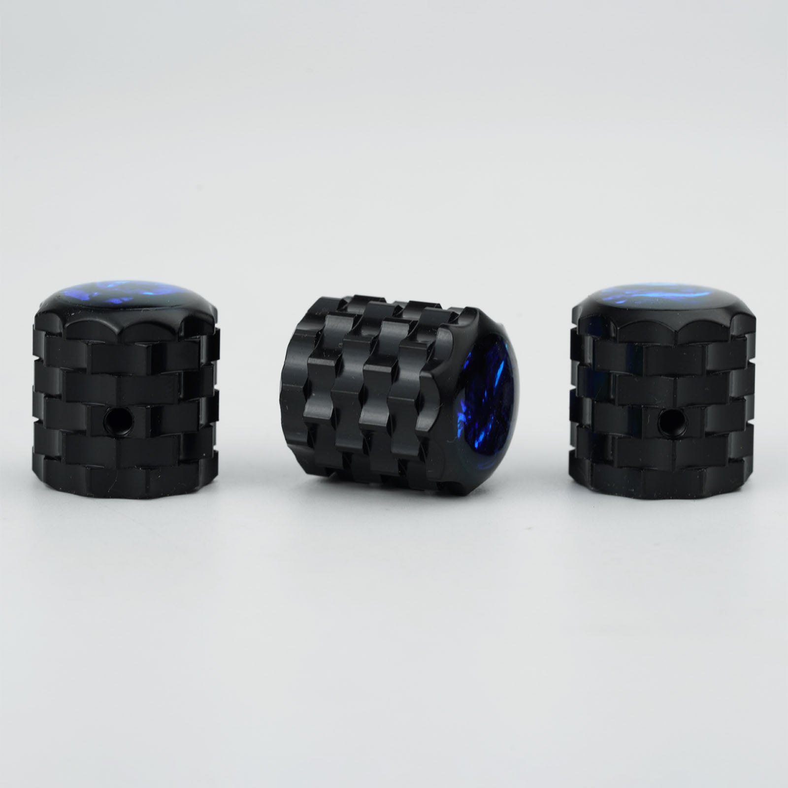 Knurled Aluminum Alloy Control Knob with Shell Top Dia. 6.3mm for Electric Guitar & Bass | Guyker