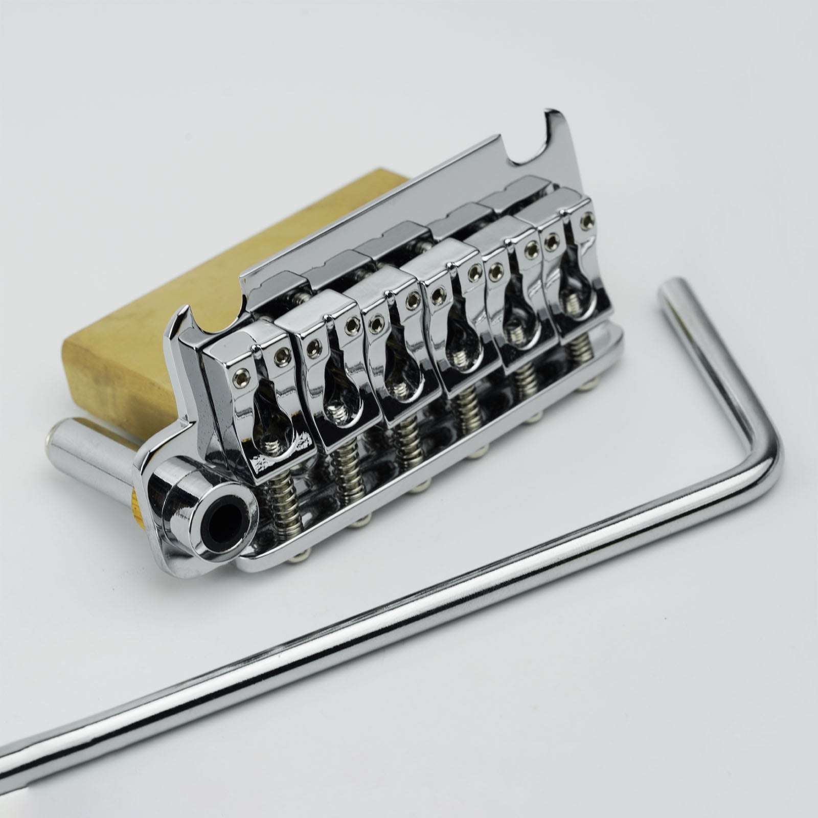 Left Handed 2 Point Non-Locking Guitar Tremolo Bridge with Brass Block | Guyker