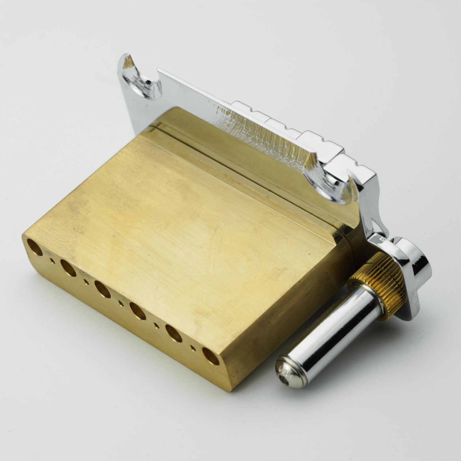 Left Handed 2 Point Non-Locking Guitar Tremolo Bridge with Brass Block | Guyker