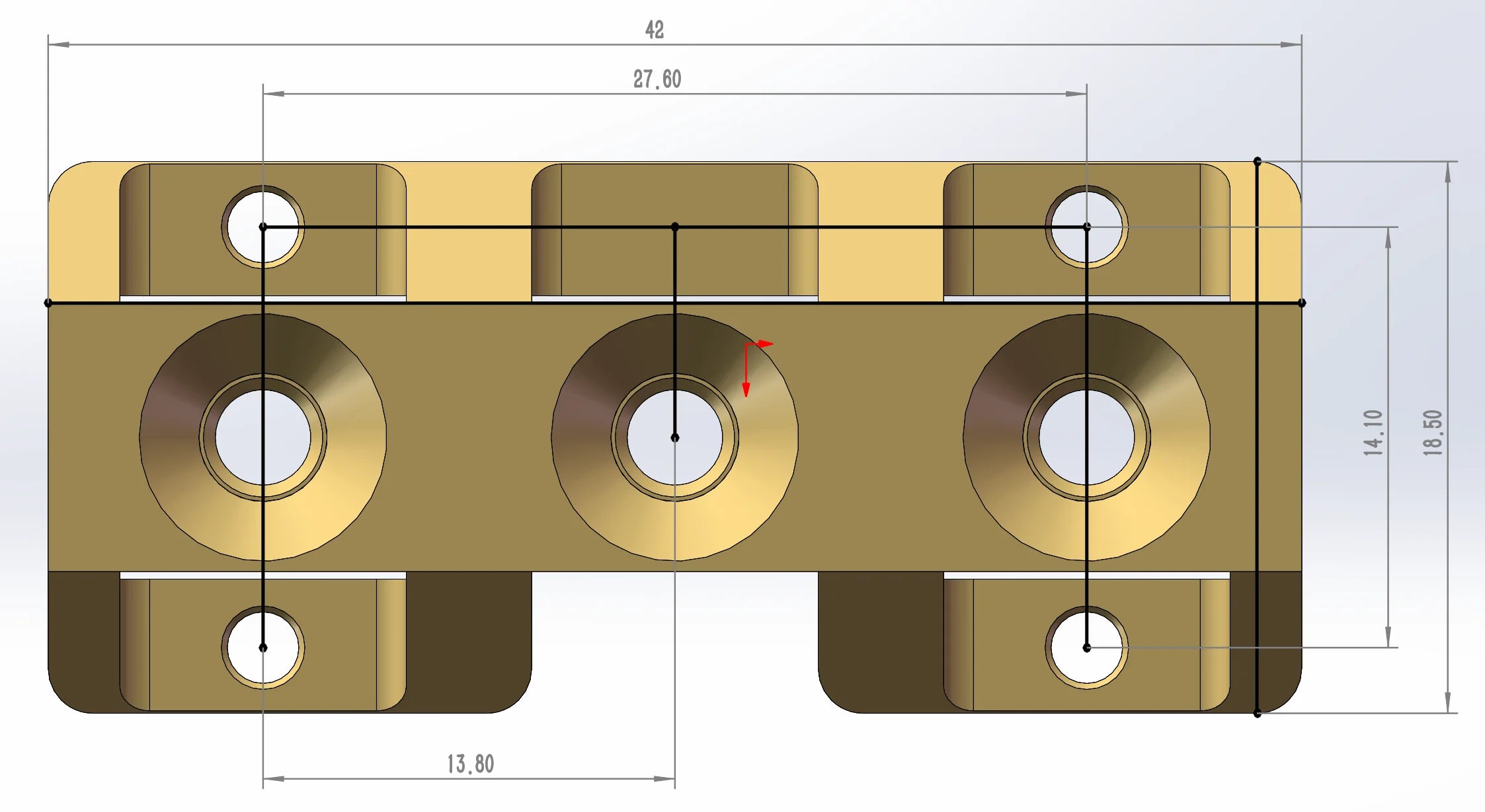 Guyker Locking Clamp for Guitar, Behind the Nut, with Screws BLACK CNC Processing