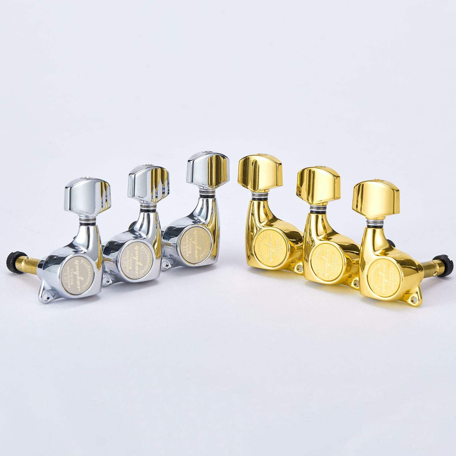 Locking Guitar Tuning Pegs Front Mount 3R+3L Set Guyker