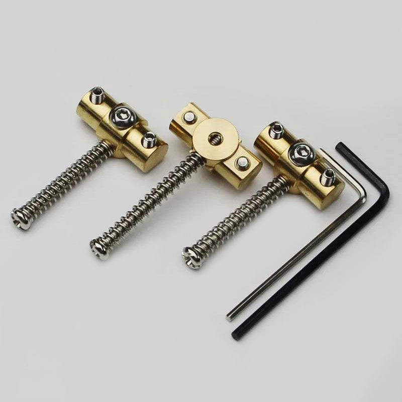 BRASS SWIVEL Guitar Bridge Saddles with Wrench for TL Electric Guitar
