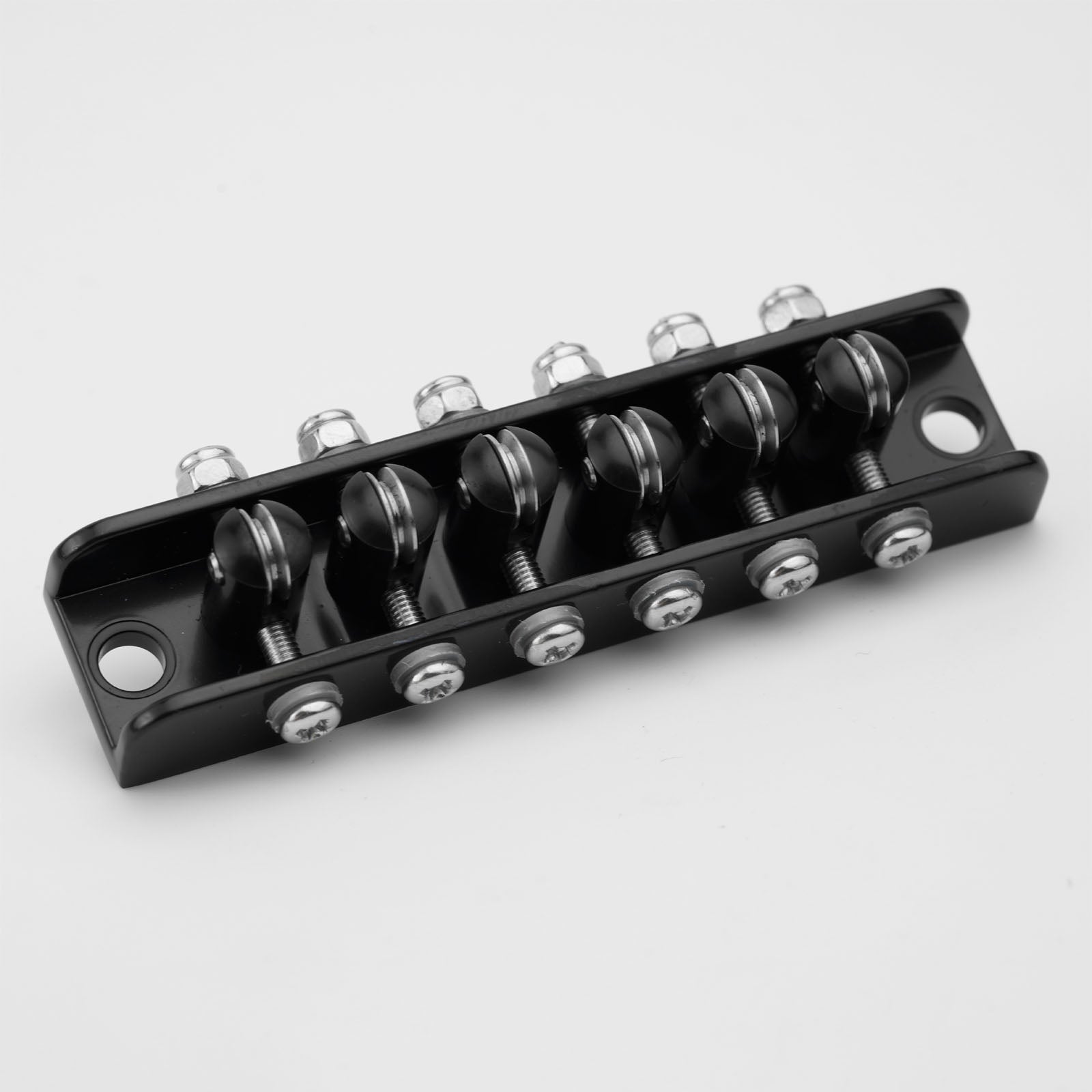 Mosrite Style Roller Bridge 6 String Brass Rollers Zinc Body Guyker