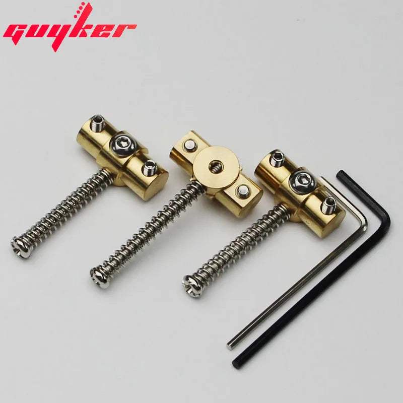 BRASS SWIVEL Guitar Bridge Saddles with Wrench for TL Electric Guitar