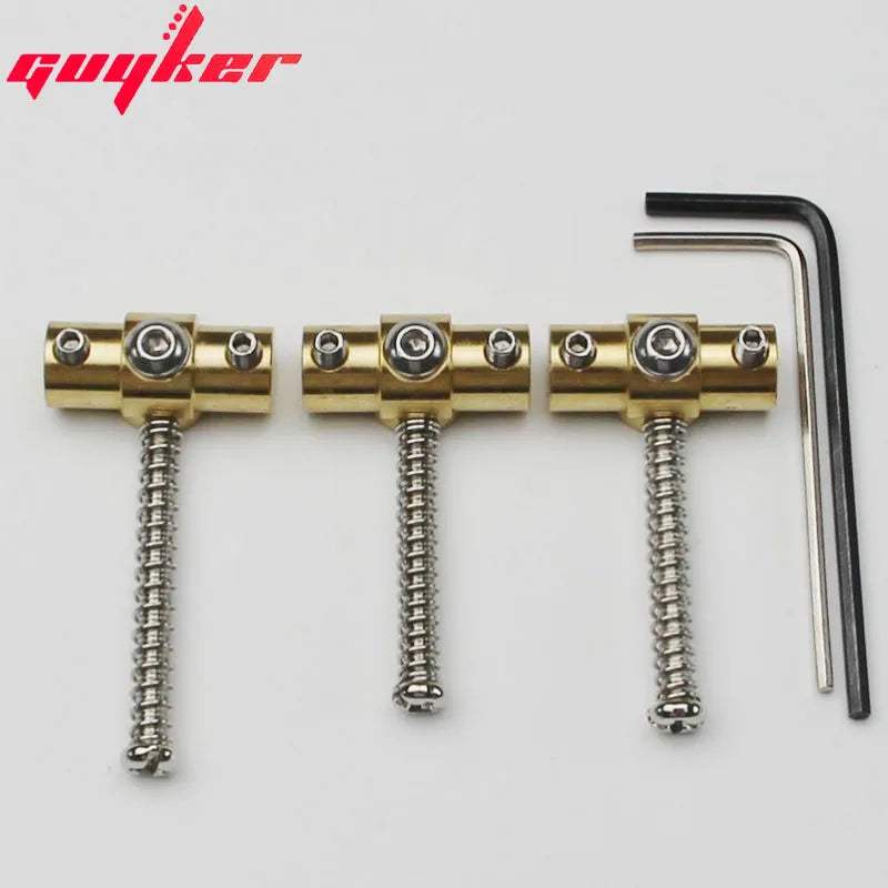 BRASS SWIVEL Guitar Bridge Saddles with Wrench for TL Electric Guitar