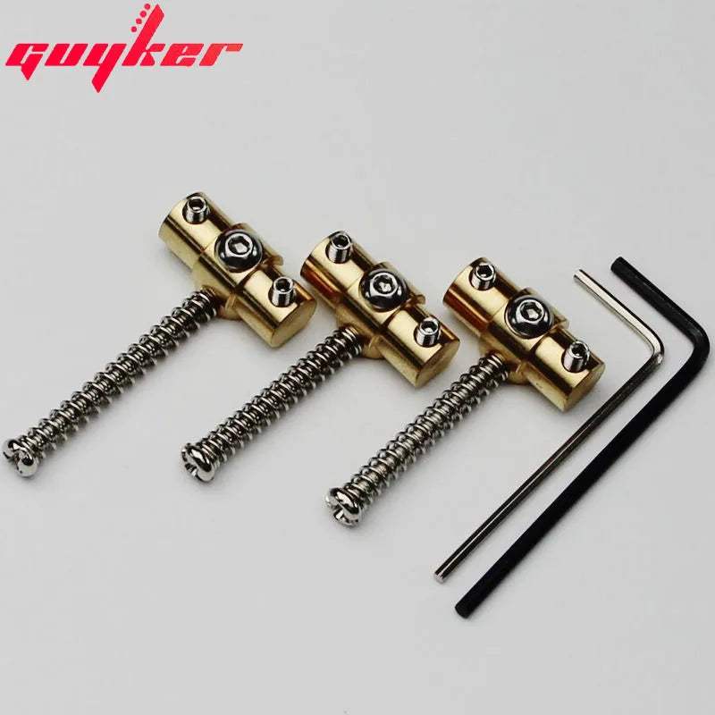 BRASS SWIVEL Guitar Bridge Saddles with Wrench for TL Electric Guitar
