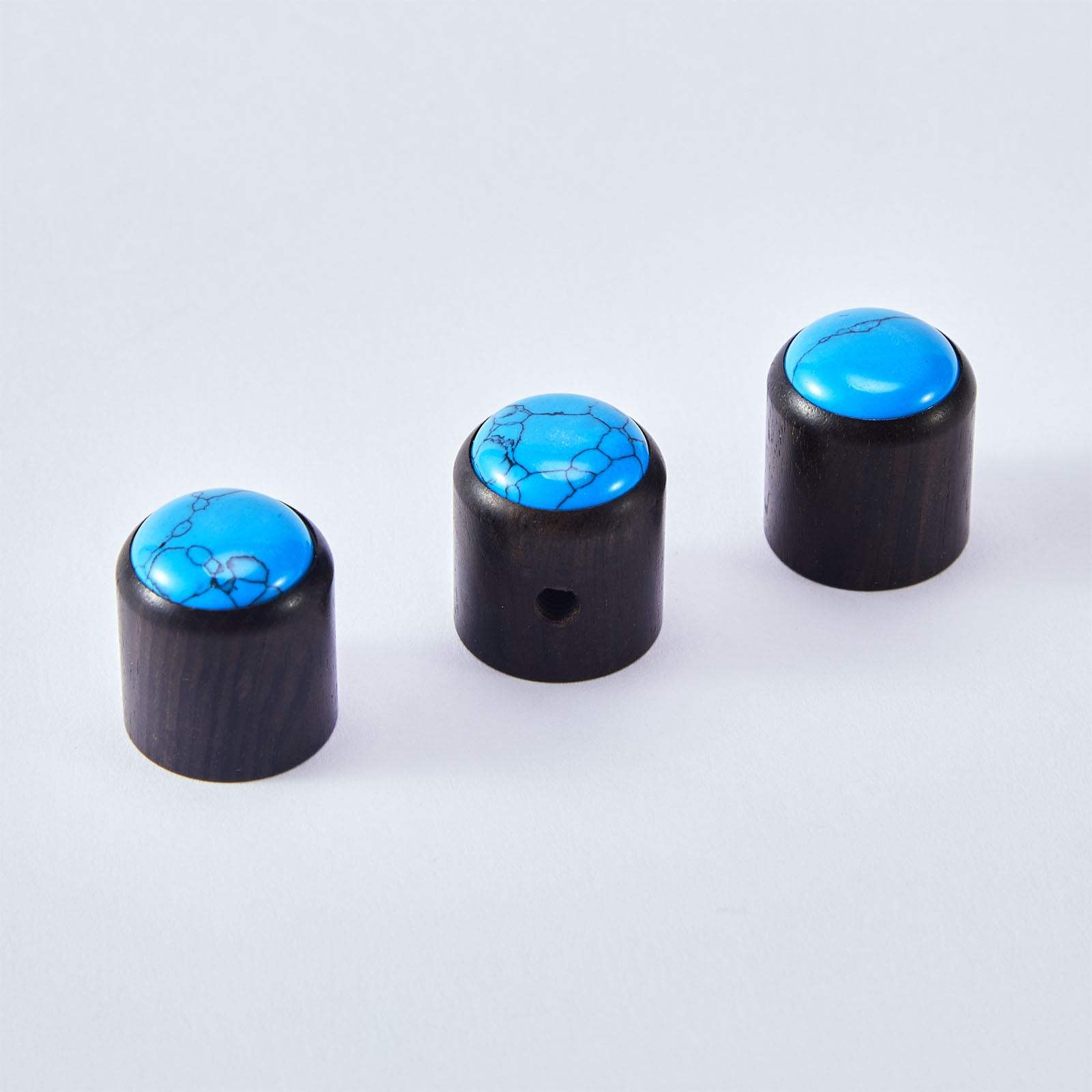 Natural Amethyst Stone Control Knobs Dia. 6mm for Guitar & Bass | Guyker