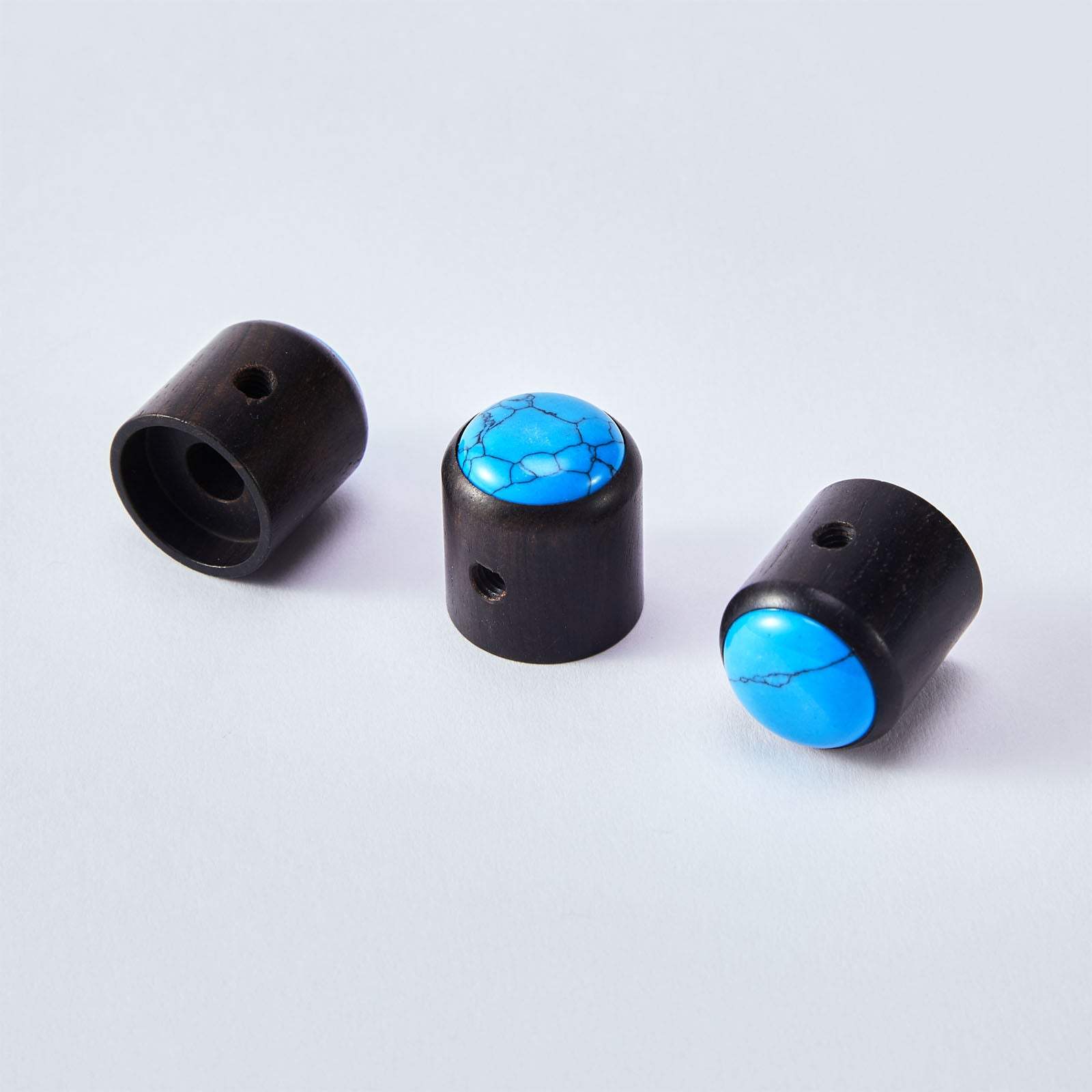 Natural Amethyst Stone Control Knobs Dia. 6mm for Guitar & Bass | Guyker