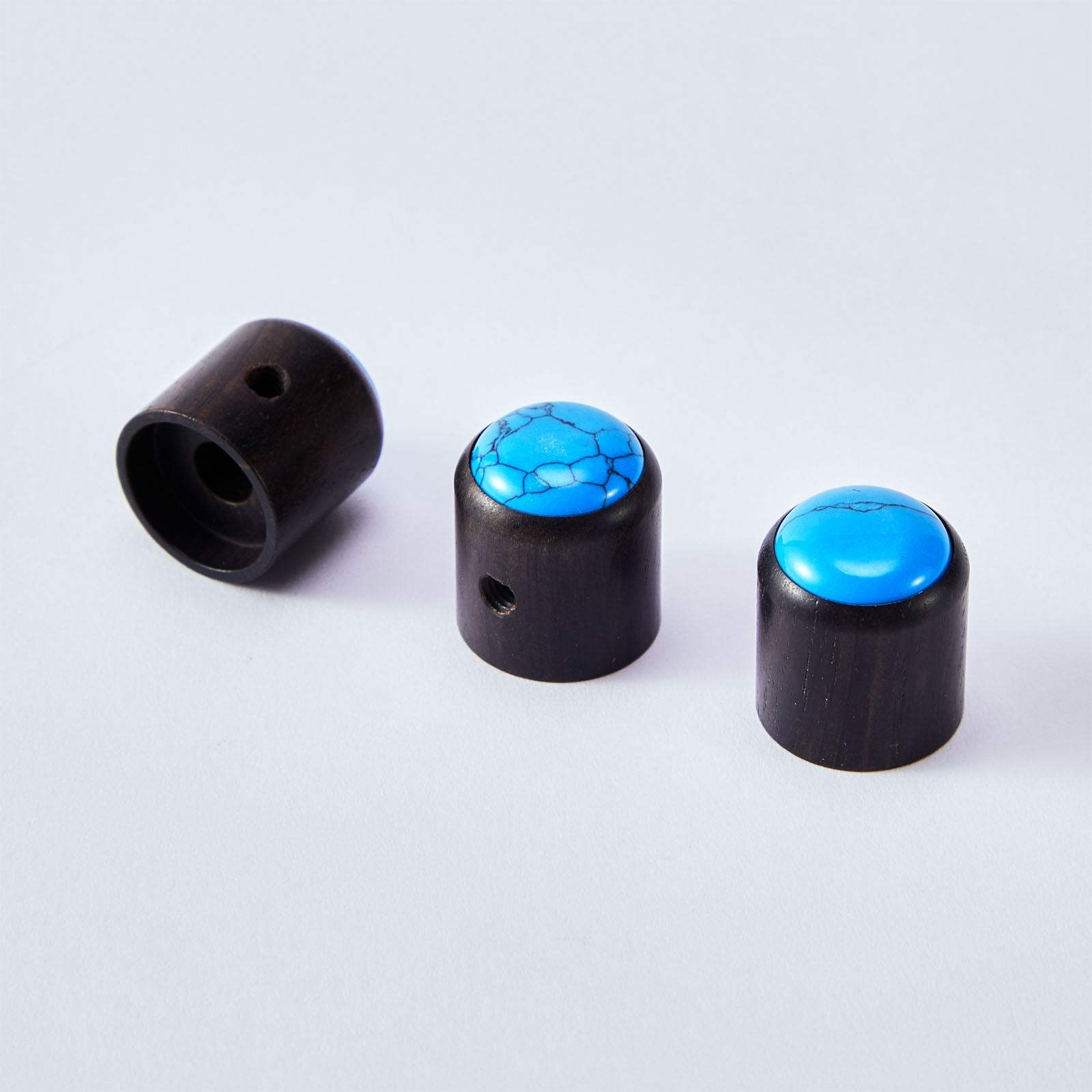 Natural Amethyst Stone Control Knobs Dia. 6mm for Guitar & Bass | Guyker