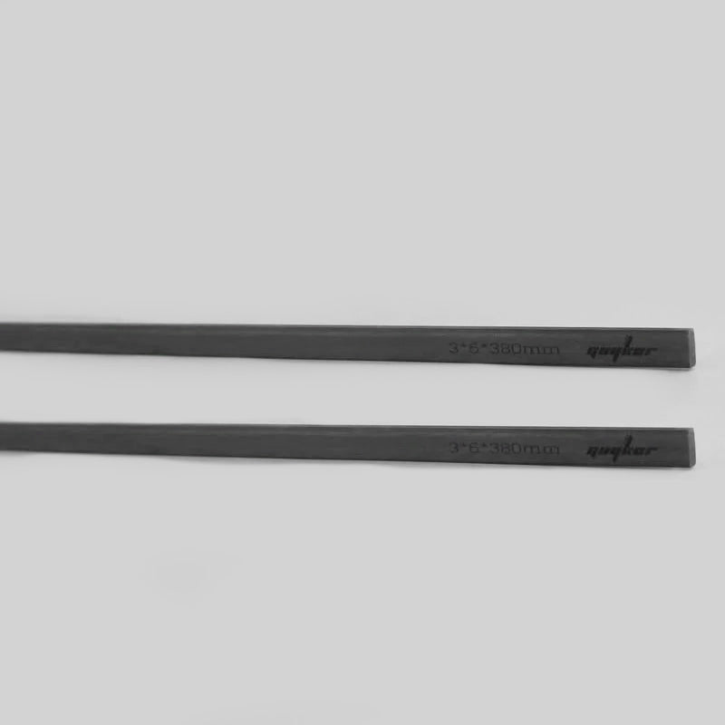 Guyker 2pcs Carbon Fiber Neck Rods 3mmX6mmX380mm/450mm Guitar Guitar Neck Stiffener for Strings Instruments