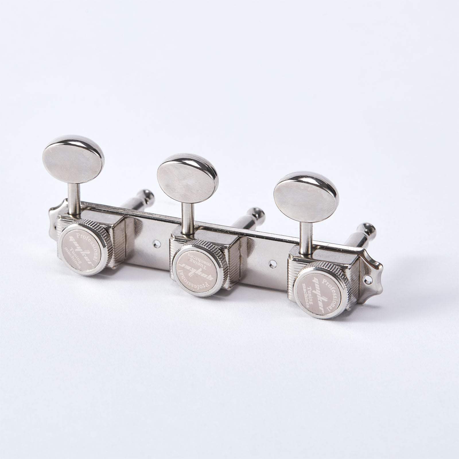 Nickel Locking Guitar Tuning Pegs 1:15 Gear 3R+3L Set Guyker