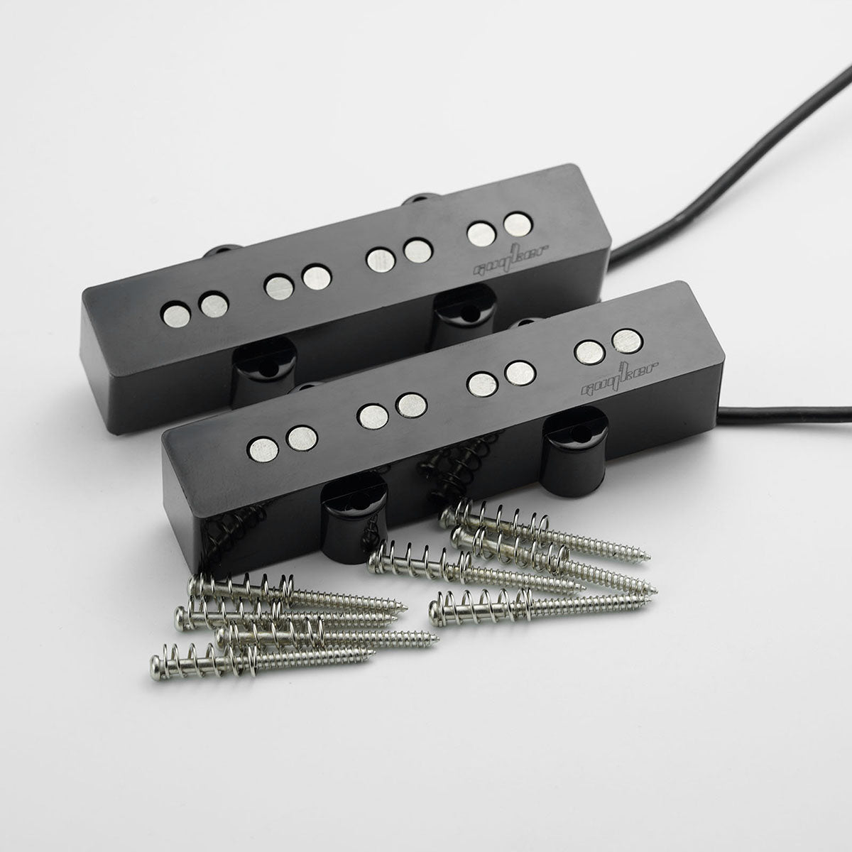 Noiseless Stacked Single Coil Style Bass Pickup – Neck 18K & Bridge 19K Guyker