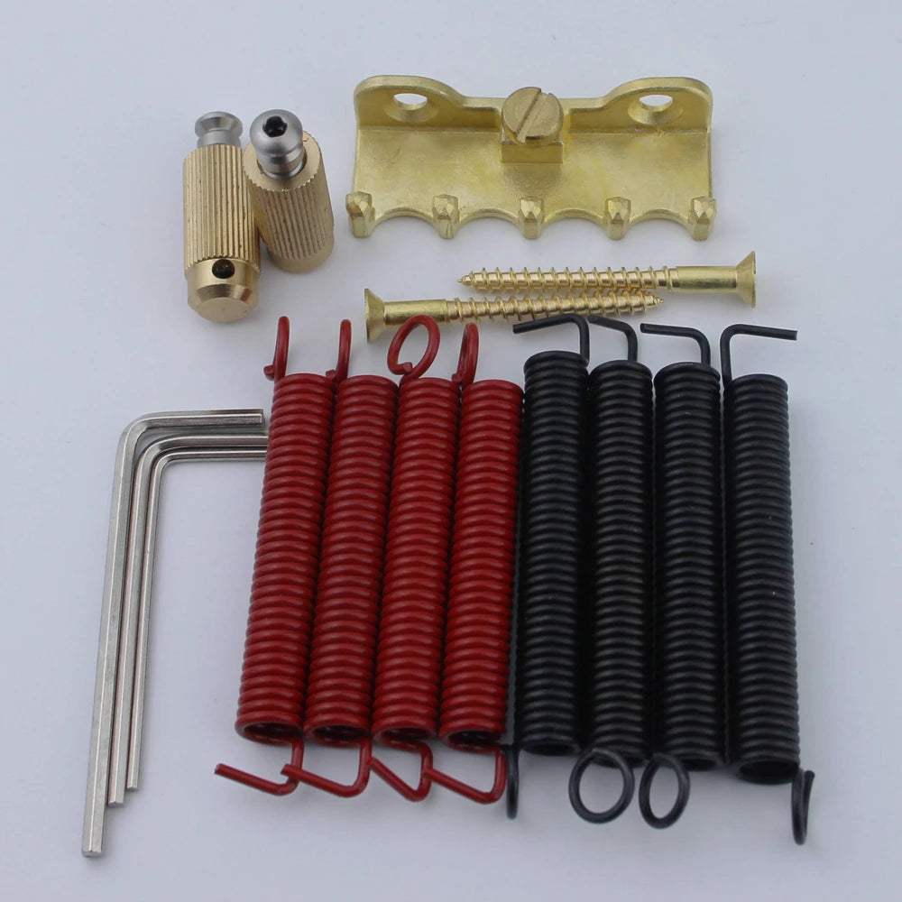 Non-locking 2 Point Guitar Tremolo Bridge with Brass Saddle & Block for FD Strat | Guyker