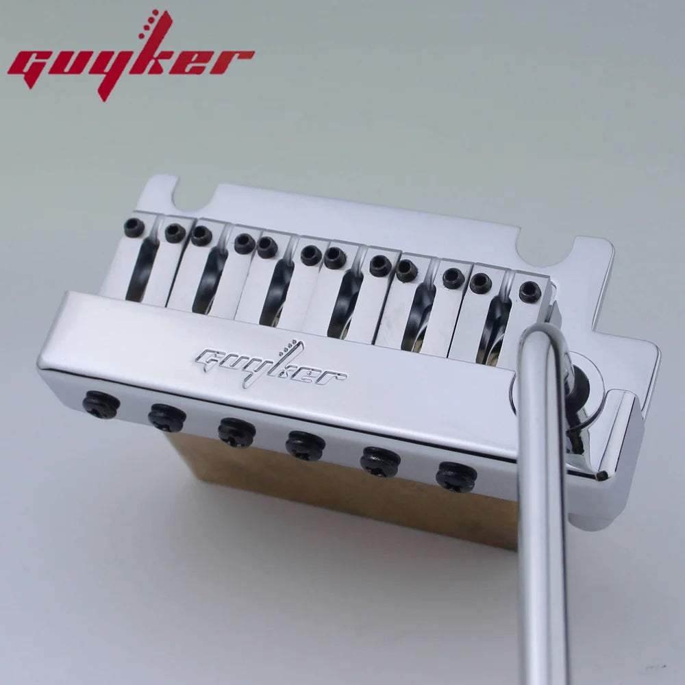 Non-locking 2 Point Guitar Tremolo Bridge with Brass Saddle & Block for FD Strat | Guyker