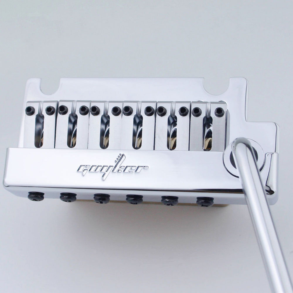 Non-locking 2 Point Guitar Tremolo Bridge with Brass Saddle & Block for FD Strat | Guyker