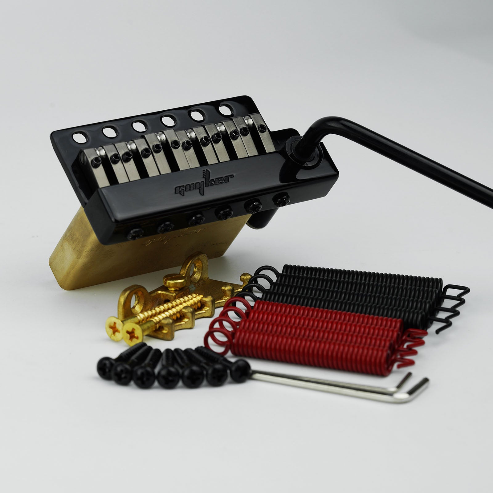 Non-locking 6 Point Guitar Tremolo Bridge 10.8MM with Brass Saddle Brass Block Guyker