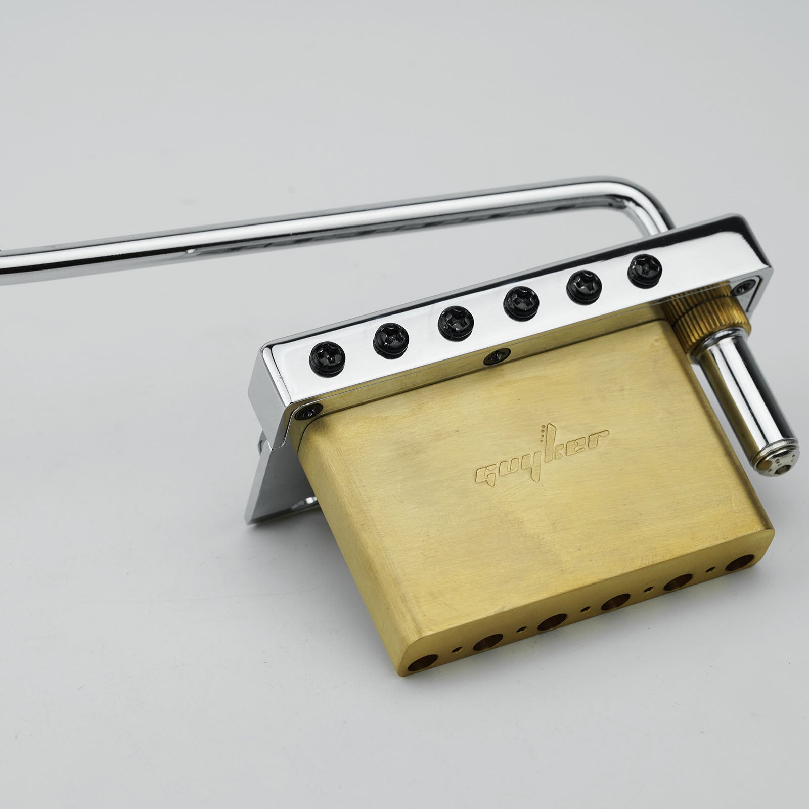 Non-locking 6 Point Guitar Tremolo Bridge 10.8MM with Brass Saddle Brass Block Guyker