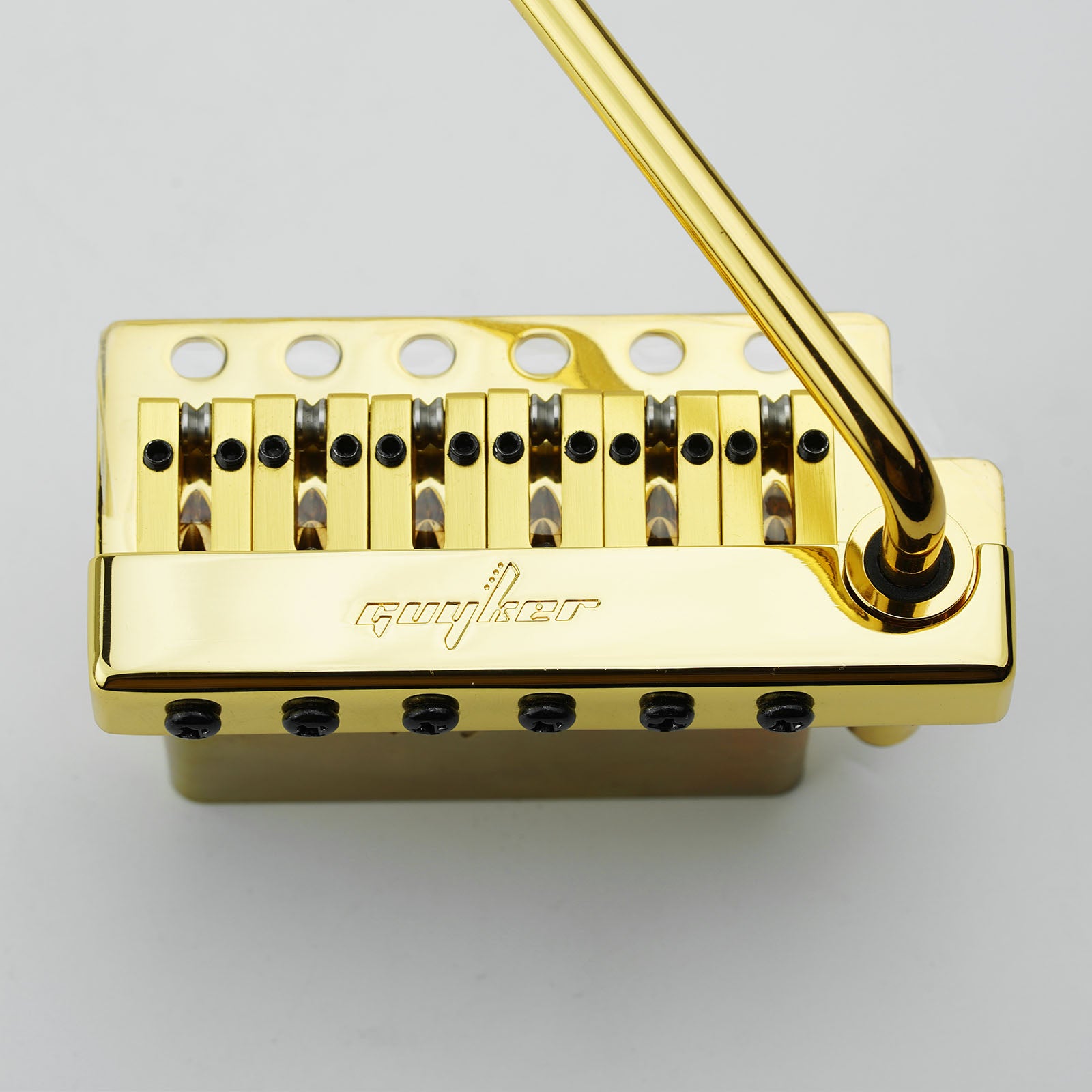 Non-locking 6 Point Guitar Tremolo Bridge 10.8MM with Brass Saddle Brass Block Guyker
