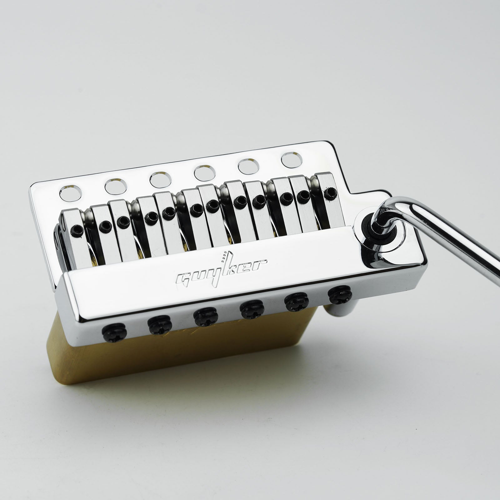 Non-locking 6 Point Guitar Tremolo Bridge 10.8MM with Brass Saddle Brass Block Guyker