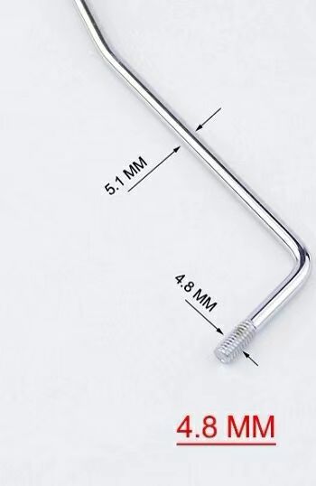 Remplacement de la barre de trémolo en alliage de titane Guyker PA001 Assemblage de bras de pont 4,8 mm