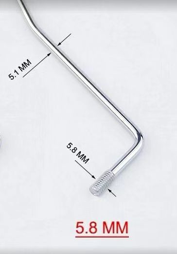 PA002 티타늄 합금 트레몰로 바 교체 5.8MM 브리지 암 조립품