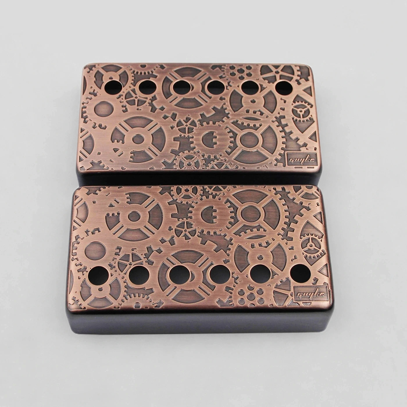 PC004 Cupronickel Gear Pattern Surface Humbucker Guitar Pickup Covers Set 50/52MM