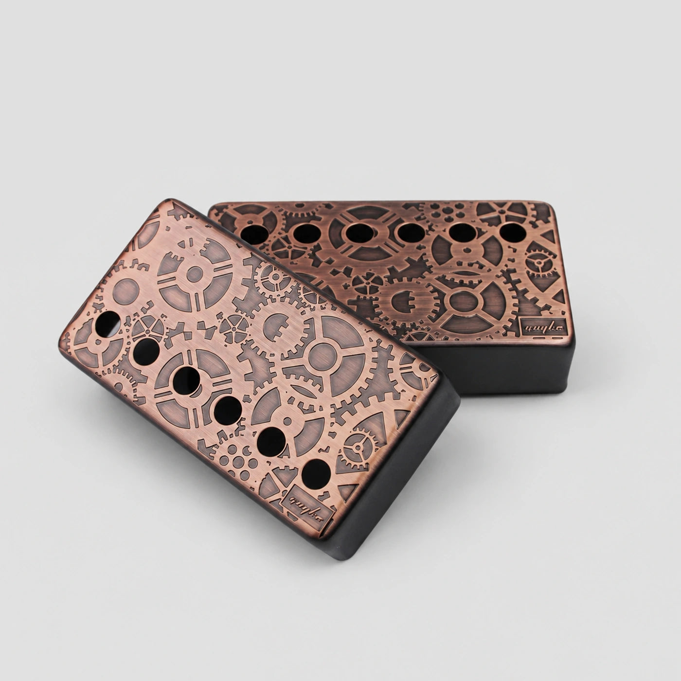 PC004 Cupronickel Gear Pattern Surface Humbucker Guitar Pickup Covers Set 50/52MM