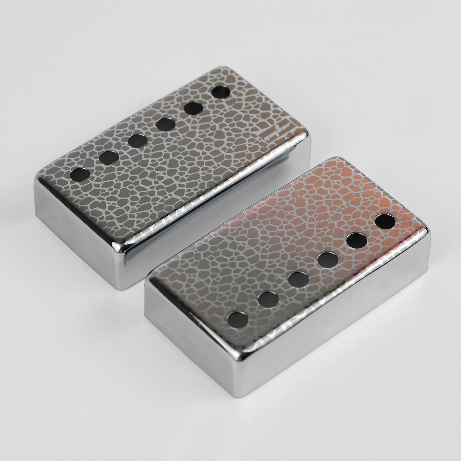 Guyker PC016 Nickel Silver Humbucker Iridescent Stone Pattern Guitar Pickup Covers Set10