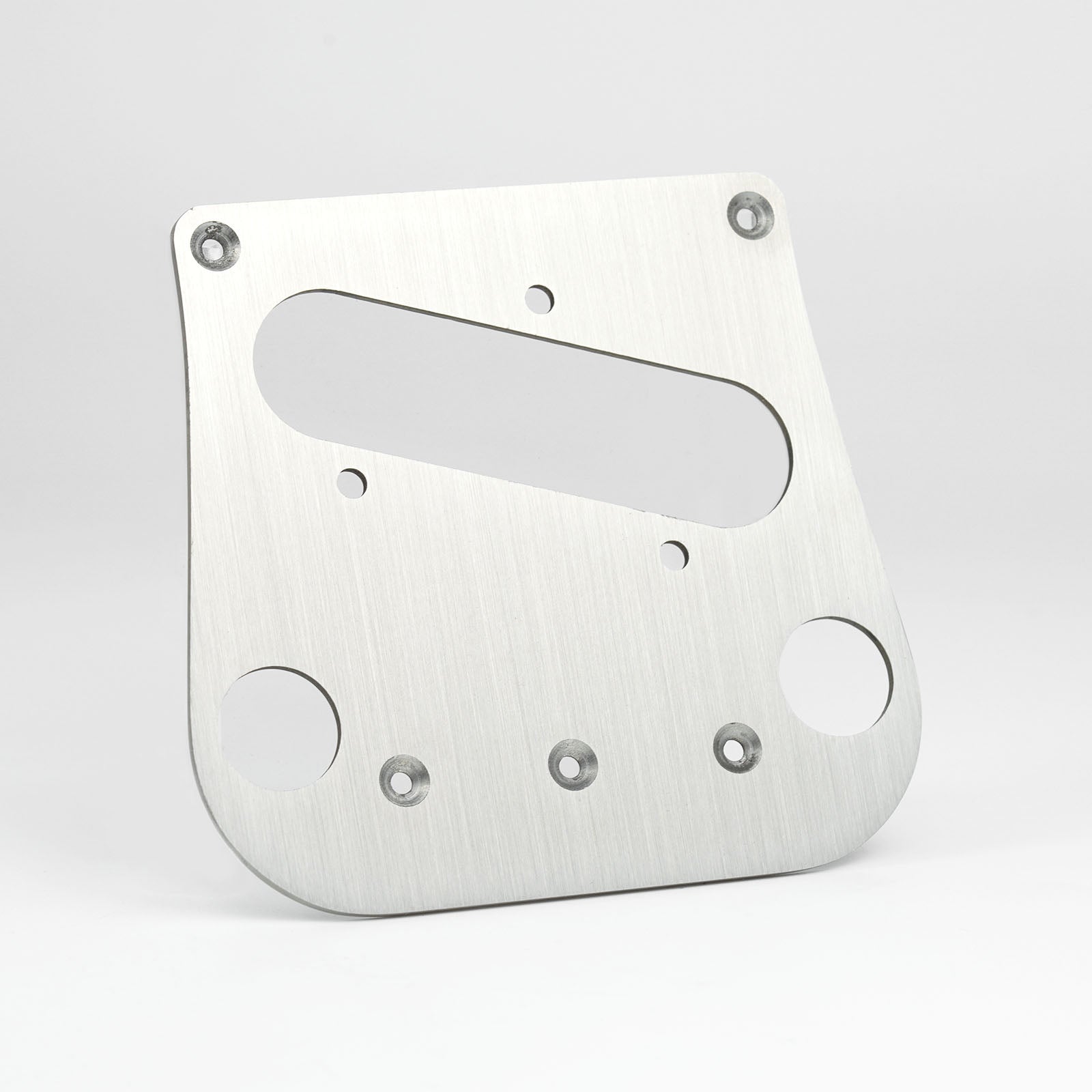 Guyker PG007 Brushed Stainless Steel Tele Style Guitar Bridge Base Plate
