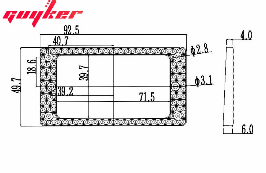 Pickup Mounting Rings for Humbucker Electric Guitar Pickups | Guyker
