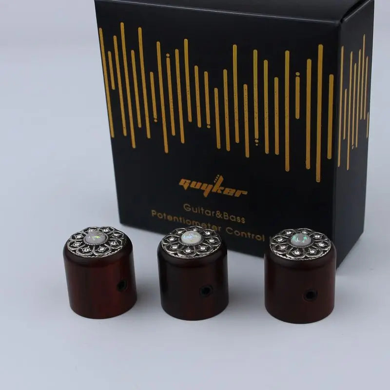 Potentiometer Knob with Decorative Top – 6MM Guitar Control Knobs | Guyker