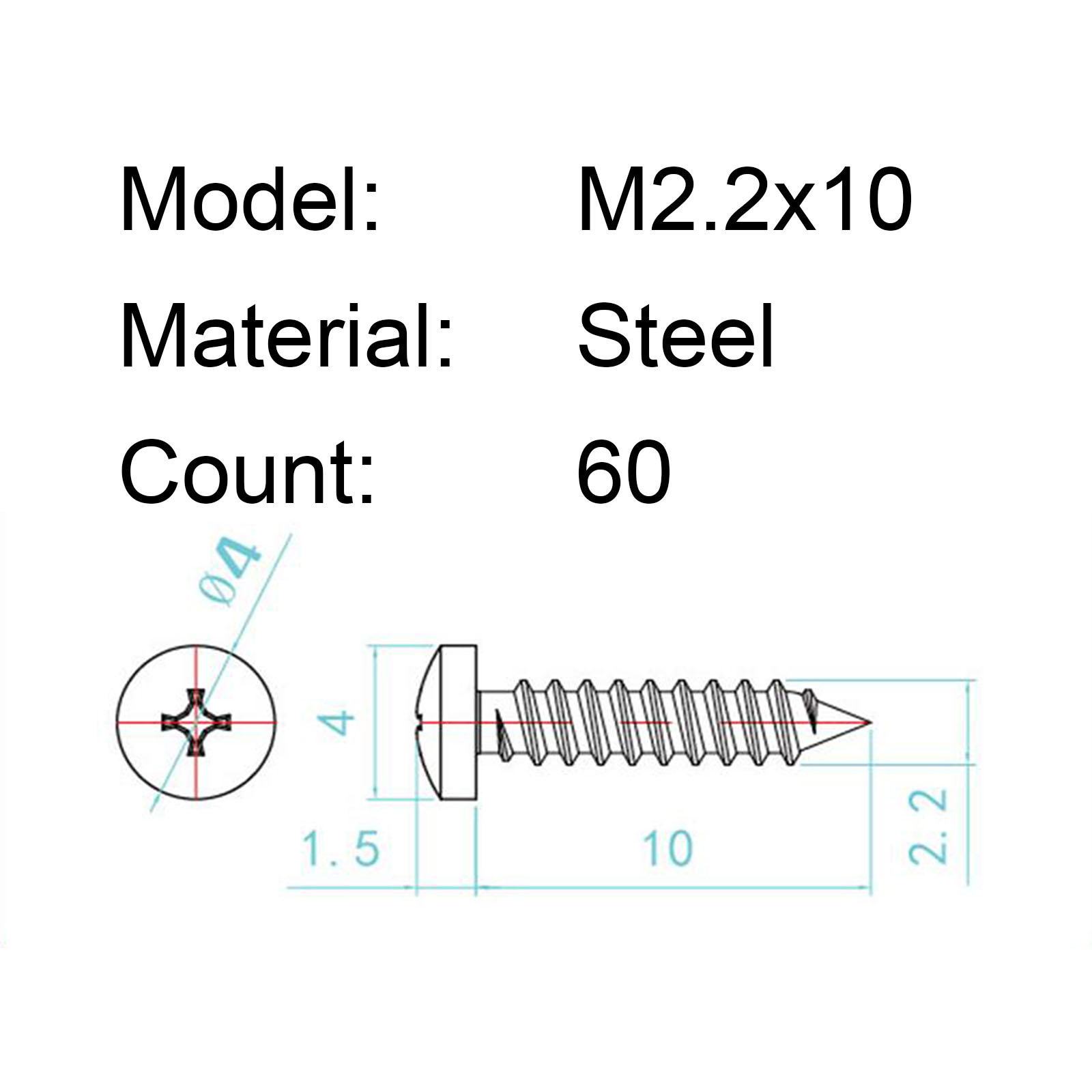 Precision Steel Mounting Screws for Guitar Machine Heads | Guyker
