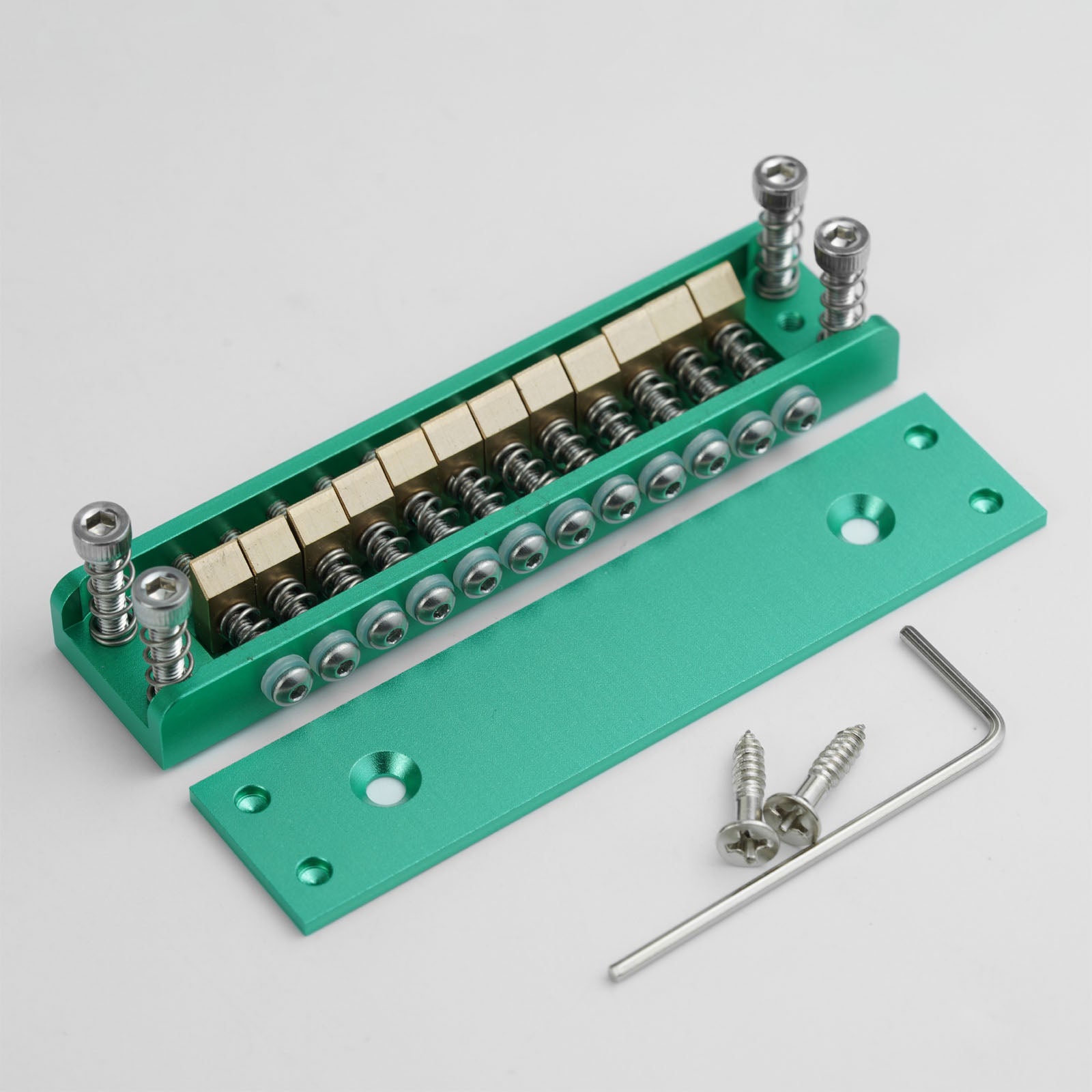 Roller Saddle Hardtail Bridge 12-String Guitars – Rickenbacker Style, Dual-String Spacing Guyker