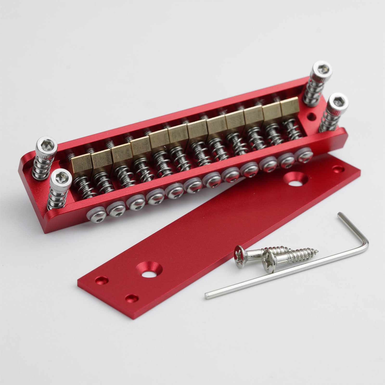 Roller Saddle Hardtail Bridge 12-String Guitars – Rickenbacker Style, Dual-String Spacing Guyker