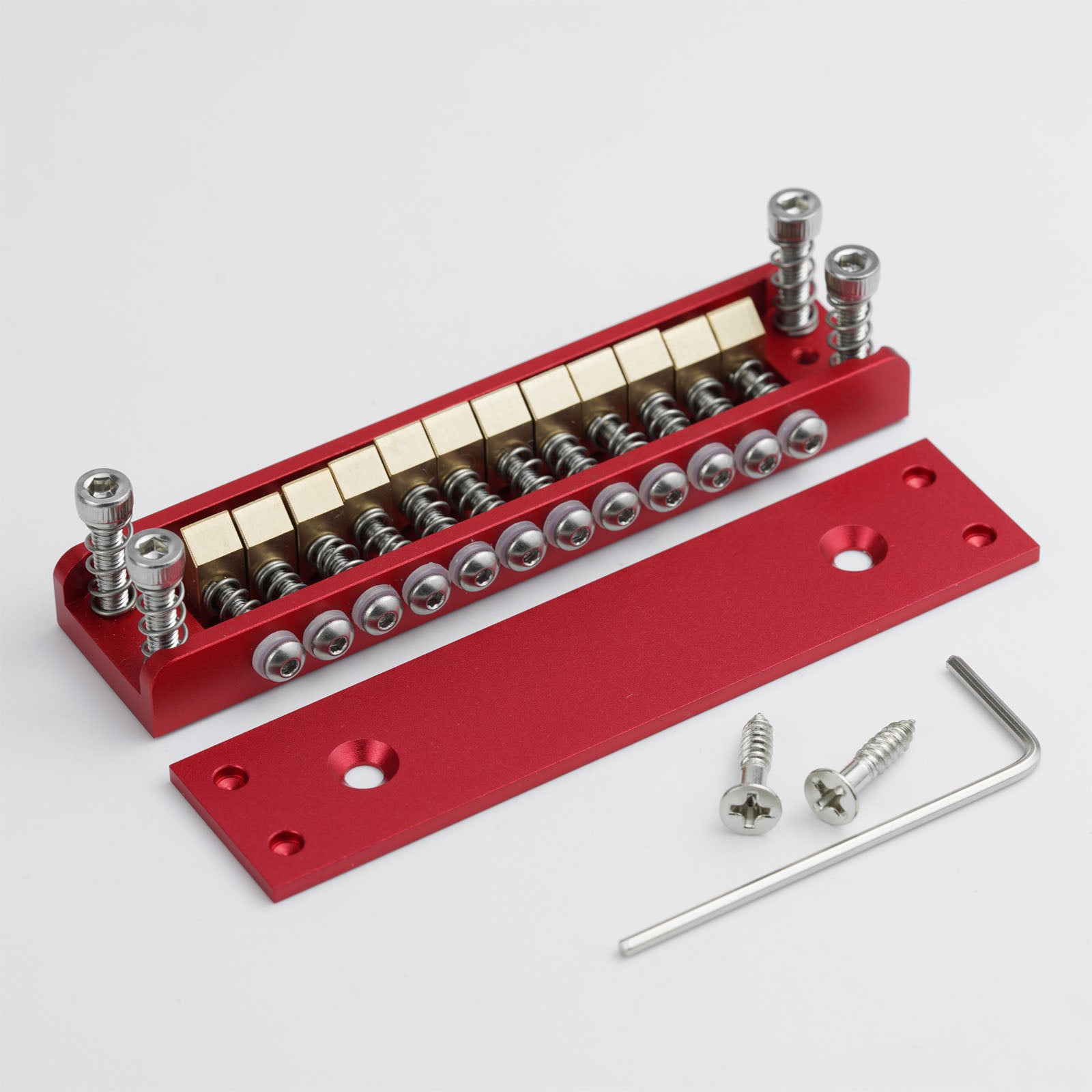 Roller Saddle Hardtail Bridge 12-String Guitars – Rickenbacker Style, Dual-String Spacing Guyker