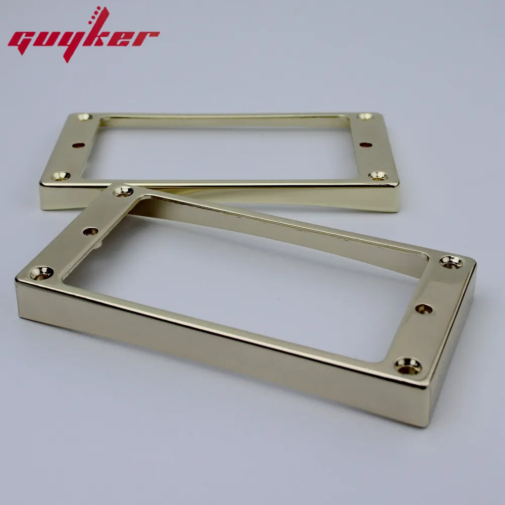 1 Set Rainbow/Red Humbucker Pickup Frames neck and bridge Pickup Mounting Ring Curved Tapered For LP Electric Guitar