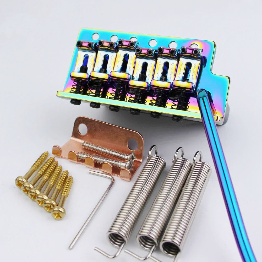 ST Tremolo Bridge Vintage Bent Steel Saddles Brass Block Guyker