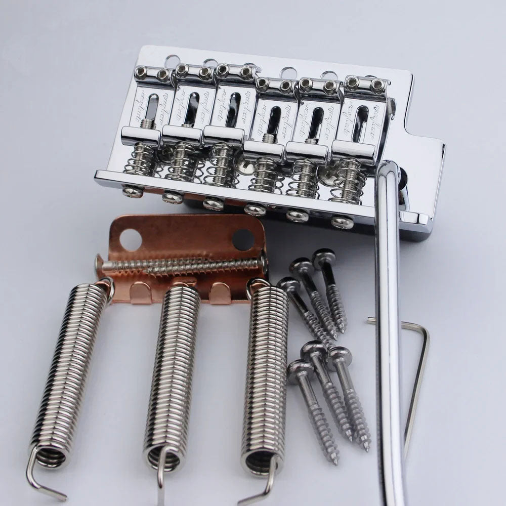 ST Tremolo Bridge Vintage Bent Steel Saddles Brass Block Guyker